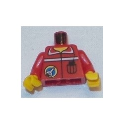 LEGO 973bd0059c01 Minifig Torso with Space Port Logo, Collar and Pocket Pattern
