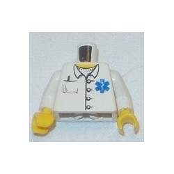 LEGO 973px484c01 Minifig Torso with Caduceus Badge Jacket and T-shirt Pattern