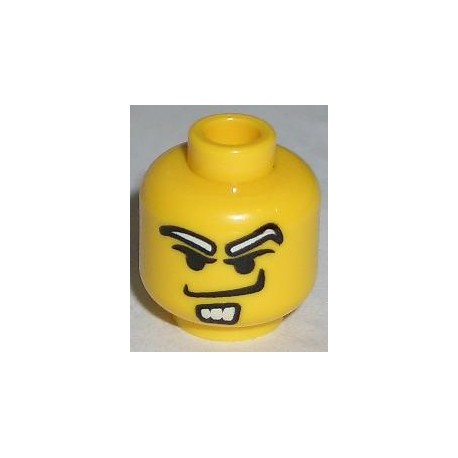 LEGO 3626bpx167 Minifig Head with White Eyebrows and Goatee Pattern