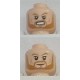 LEGO 3626cbd1307 Minifig Head Dual Sided, Thor, Light Brown Eyebrows and Beard, Smile / Angry Print [Hollow Stud]