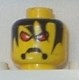 LEGO 3626bpx164 Minifig Head with Red Eyes, Frown and Bangs Pattern