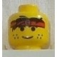 LEGO 3626bpx101 Minifig Head with Standard Grin, Red Headband, and Black Hair