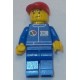 LEGO oct066 Octan - Blue Oil, Blue Legs, Red Short Bill Cap, Crooked Smile