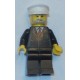 LEGO cty0012 Police - City Suit with Red Tie and Badge, Black Legs, White Hat