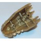 LEGO 93071bd03 Creature Body Part, Dragon Head Upper Jaw with Scales and Teeth with Dark Green Stripes Print