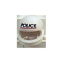 LEGO 2446px2 Minifig Accessory Helmet Modern with Police Pattern