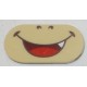 LEGO 66857pb001 Tile 2 x 4 Round with Smiling Mouth with 1 Tooth (Bowser Jr) Print