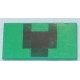 LEGO 87079bd0668 Tile 2 x 4 with Pixel Squares (Creeper Mouth) Print