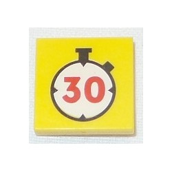 LEGO 3068bbd1531 Tile 2 x 2 with Watch/Stopwatch Pattern