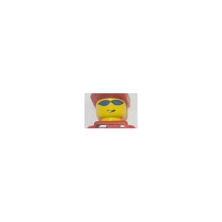 LEGO 3626bpx87 Minifig Head with Blue Sunglasses Pattern