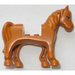 LEGO 93083c01bd01 Animal Horse with 2 x 2 Cutout with Blue Eyes and White Blaze