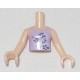 LEGO 92456bd038c01 Minidoll Torso Girl with Lavender Top with Flower Design Print, Light Nougat Arms and Hands