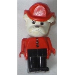 LEGO x581c09 Fabuland Figure Bulldog 9 with Fire Helmet