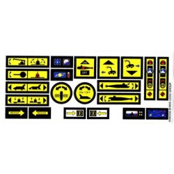 4100356 Sticker Sheet Tech Build Space Shuttle, Submarine Control Panels