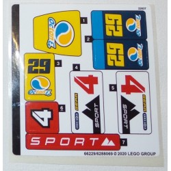 LEGO 66229 Sticker Sheet for Set 60256 Racing Cars (2020)