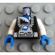 973p62c01 Minifig Torso with Silver Ice Planet Pattern