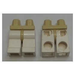 LEGO 970c00 Minifig Hips and Legs (Complete) (with White Legs, 970c01)