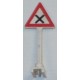 LEGO 81294 Roadsign Triangle with Dangerous Intersection Sign