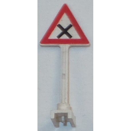 LEGO 81294 Roadsign Triangle with Dangerous Intersection Sign