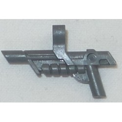 Lego 2x minifig arme weapon fusil gun pistolet blaster clip gris