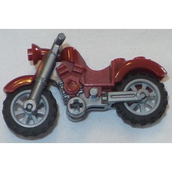 LEGO 85983c02 Motorcycle Vintage with Flat Silver Chassis and Light Bluish Gray Wheels
