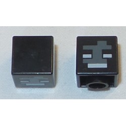 LEGO 19729bd011 Minifig Head Pixelated Special, Cube with Wither Face Print