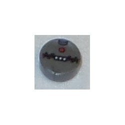 LEGO 98138bd008 Tile 1 x 1 Round with SW Thermal Detonator with Red Button Pattern