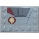 LEGO 6180 Tile 4 x 6 with Studs on Edges (with sticker) n°2