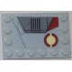 LEGO 6180 Tile 4 x 6 with Studs on Edges (with sticker) n°2