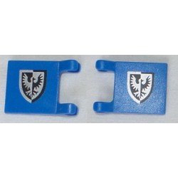 LEGO 2335p43 Flag 2 x 2 with Black Falcon Pattern