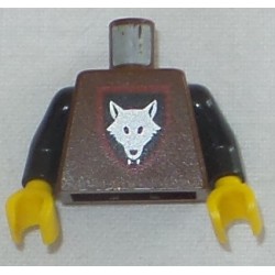 LEGO 973p44c02 Torso Castle Breastplate Print / Red Arms / Yellow Hands
