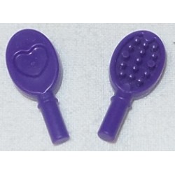 LEGO 93080a Minifig Accessory Headwear Hairbrush with Heart on Reverse