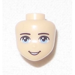 LEGO 14015 Minidoll Head Male with Light Blue Eyes and Open Mouth