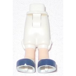 LEGO 92251c00bd04 Minidoll Hips and Trousers Cropped, Light Nougat Legs, Dark Blue Shoes, White Stripes - Thick Hinge