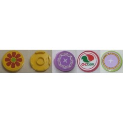 LEGO 14769 Tile Round 2 x 2 with Bottom Stud Holder (with sticker)