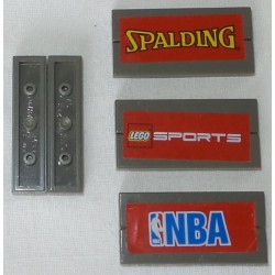 LEGO 2431 Tile 1 x 4 (with sticker) N°6 (special assemblage x2, BA102)