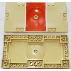 LEGO 30489px1 Brick 8 x 16 Field Section with Red Rectangle with White Border Pattern