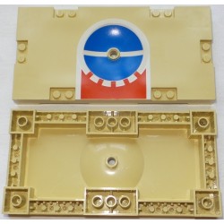 LEGO 30489px2 Brick 8 x 16 Field Section with Red, White, and Blue Pattern Pattern