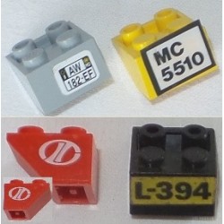 LEGO 3660 Slope Brick 45 2 x 2 Inverted (with sticker)