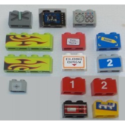 LEGO 3004 Brick 1 x 2 with sticker