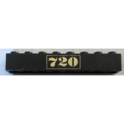 LEGO 3008px18 Brick 1 x 8 with Gold 720 Pattern