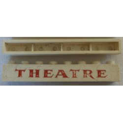 LEGO 3008px36 Brick 1 x 8 without Bottom Tubes with THEATRE Pattern