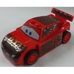 LEGO crs007 Lightning McQueen - Red, Splashed in Mud