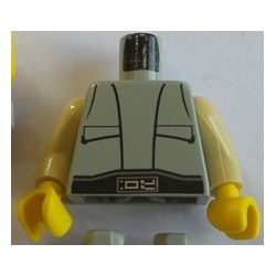 LEGO 973psc Minifig Torso with SW Pocket-Vest and Techno-Buckle Pattern (with arms and hands)