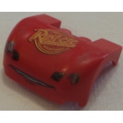 LEGO 93587bd01 Vehicle, Mudguard 3 x 4 x 1 2/3 Curved with Front with Headlights, Grille and 'Rust-eze' Pattern