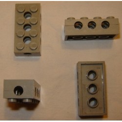 Légo 3709a Brick 2 x 4 with Top/Side/End Holes