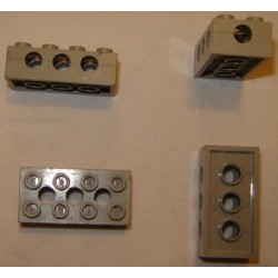 Légo 3709a Brick 2 x 4 with Top/Side/End Holes