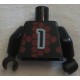 LEGO 973px217 Minifig Torso with Red Hexagons and 1 Pattern Front and Back