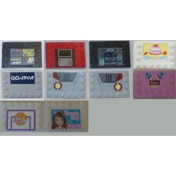LEGO 6180 Tile 4 x 6 with Studs on Edges (with sticker) n°2