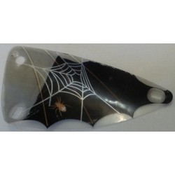 LEGO x66px4 Minifig Wing 6 x 12 with Spider Web and Orange Spider Pattern